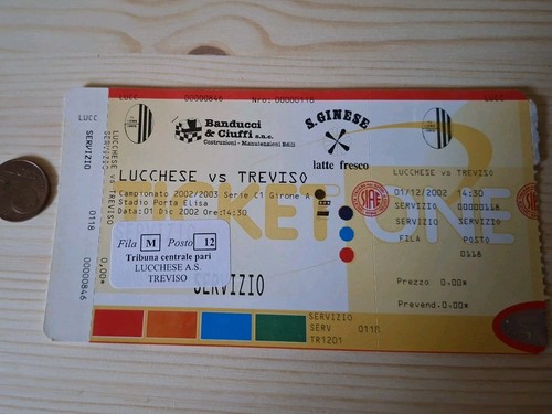 Biglietto stadio lucchese - biglietto,