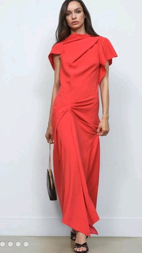 Abito midi drappeggiato