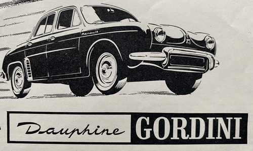 Renault dauphine gordini - gordini,