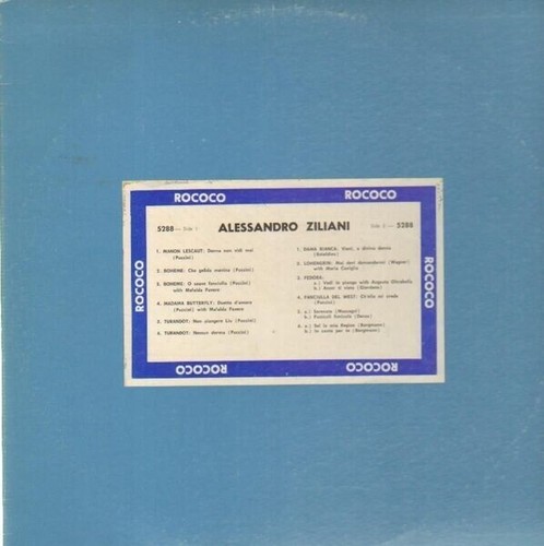 Alessandro ziliani u min - lp, 33