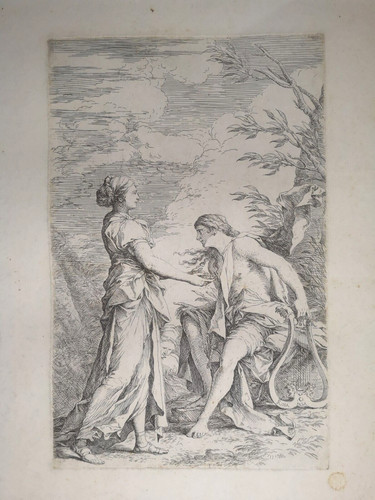 Incisione salvator rosa - incisione,