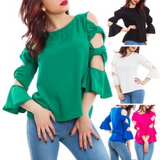 Blusa donna maniche aperte