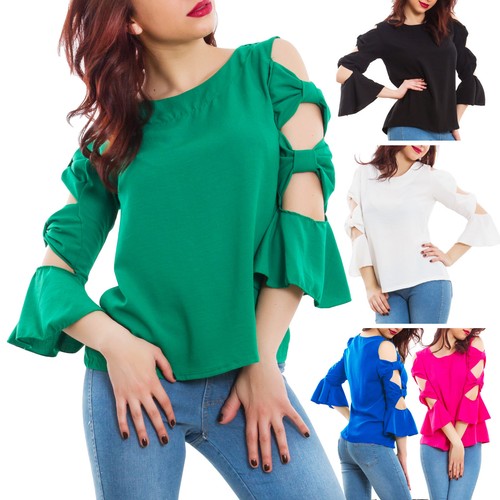 Blusa donna maniche - , aperte