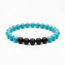 Bracciale TURCHESE e NERO con