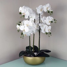Fioriera in ceramica oro