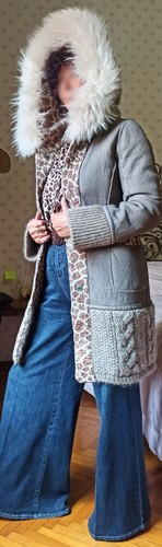 Cappotto agnellino grigio e - agnellino,
