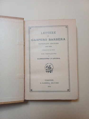 Lettere gaspero barbera - di,