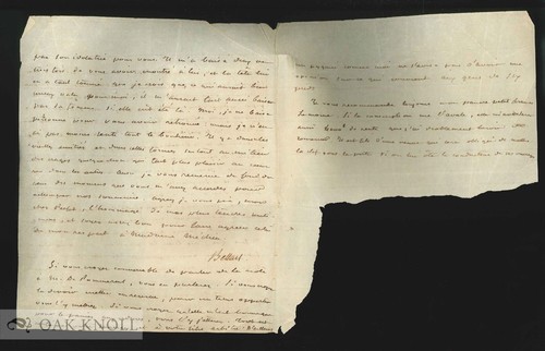 Fragment letter signed - a,
