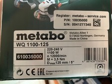 Smerigliatrice angolare Metabo