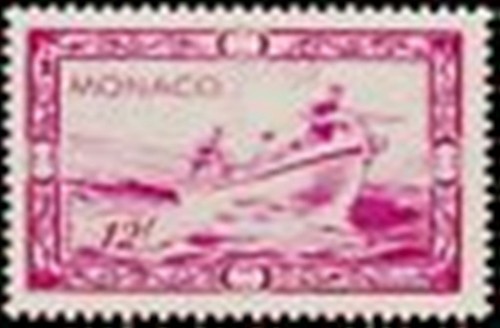 Francobollo monaco timbro - monaco, n°