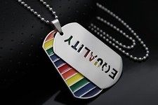 Collana LGBTQ equality acciaio