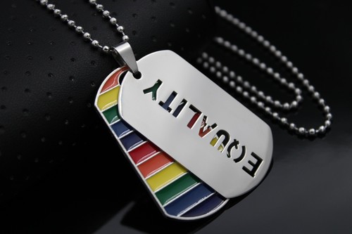 Collana lgbtq equality acciaio - collana,