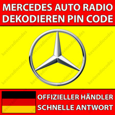 ✅MERCEDES RADIO DECODING PIN