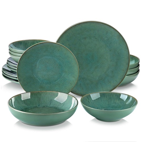 Set piatti gres - , verde