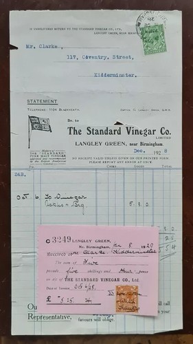 1928 standard vinegar - standard, vinegar,