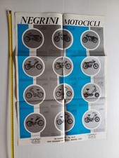 Negrini 50 ciclomotori modelli anni 60 manifesto poster ORIGINALE