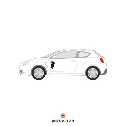Adesivo biscione alfa romeo - alfa,