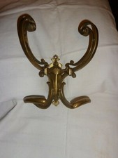 ATTACCAPANNI DOPPIO  LIBERTY  in OTTONE  da muro - ITALIA 1920