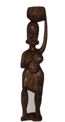 Scultura statua africana - scultura, in