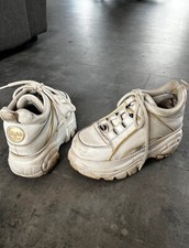 Buffalo 38 Platform Classic 1339 White Weiss Sneakers Woman Used Rave Party