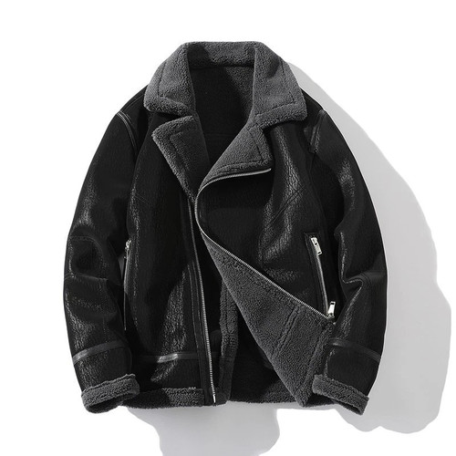 Giacca pelle uomo casual collo