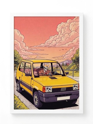 Quadro fiat panda skeleton - panda,