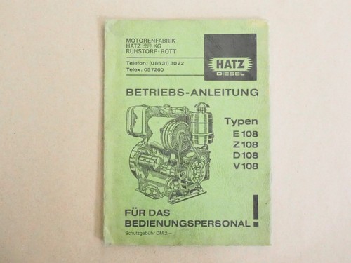 Hatz v 108 motor - hatz,
