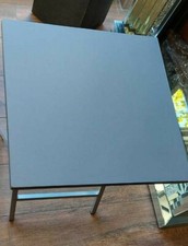 DCASA - Tavolo Pieghevole, Tavolo Quadrato 48x48x65 cm, Grigio ✅