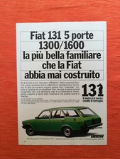 PUBBLICITA' ORIGINALE ADVERTISING AUTO "FIAT 131 FAMILIARE" del 1976