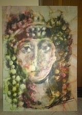 Quadri/Su Tela"TIBERIANO MARILLI 50x70 CERTIFICATA 2016"Allievo Di Guttuso