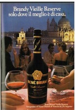 PUBBLICITA' ORIGINALE VINTAGE DEL 1981 - BRANDY VIEILLE RESERVE RENE' BRIAND