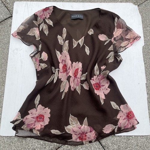 Top vintage alex - vintage, marrone