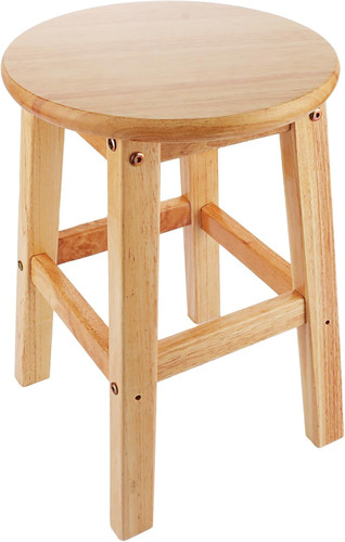 Sgabello rotondo legno - sgabello,
