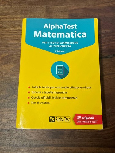 Alphatest matematica manuale - matematica,