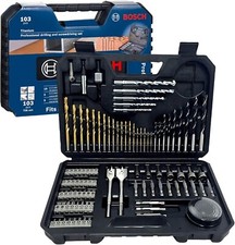 Bosch Professional Set Punte E Bit Per Legno, Pietra E Metallo, 103 Pezzi