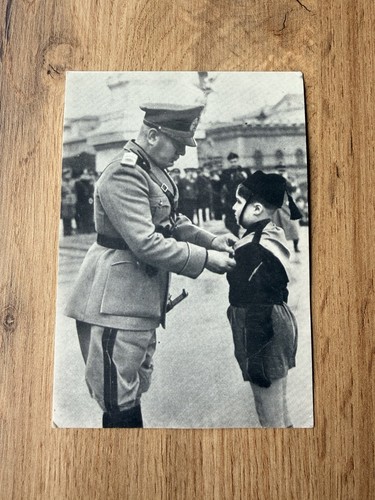 Cartolina mussolini il - cartolina,