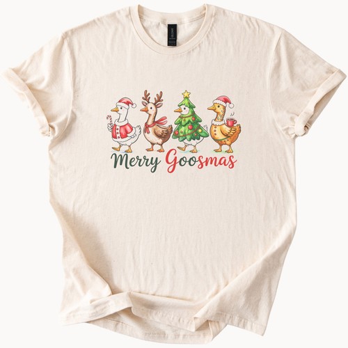 Maglietta buon natale - natale, oca