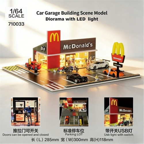 Diorama modellino garage - diorama,