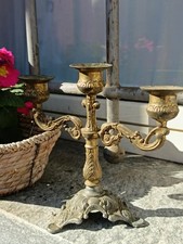 Candelabro In Ottone Antico