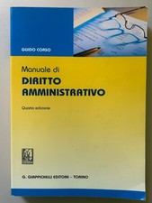 Manuale di diritto amministrativo di Guido Corso Ed. Giappichelli 2008 4ª edizio