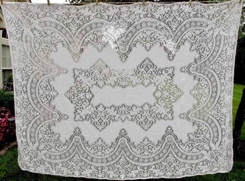 Tovaglia vintage pizzo avorio