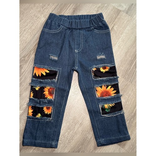 Jeans patchwork invecchiato