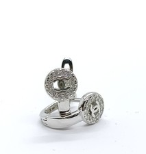 Orecchini donna argento 925 oro bianco modello  zirconi bianchi