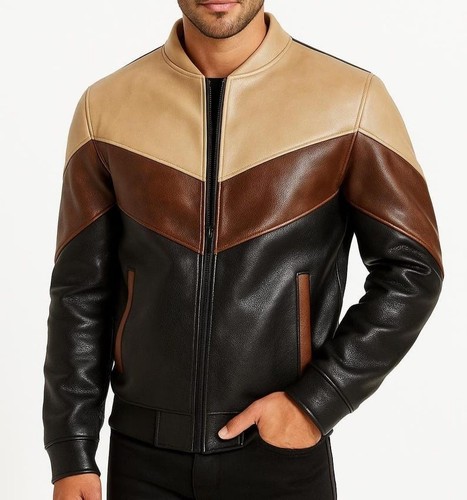 Bomber uomo tricolore - , forma