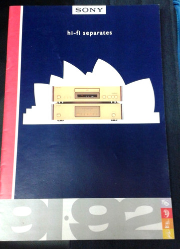 Raro catalogo vintage sony - catalogo,