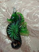 CIONDOLO CAVALLUCCIO MARINO -VETRO DI MURANO