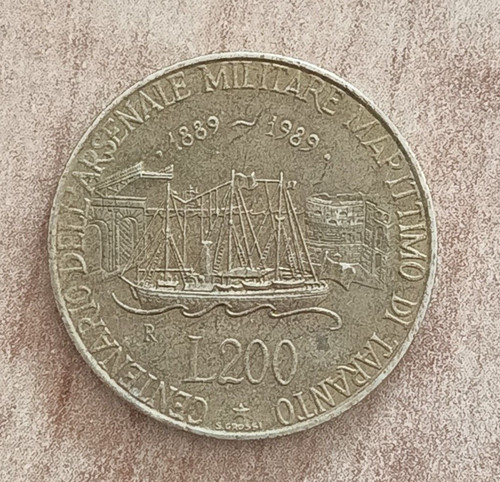 200 lire italia 1989 - 200,