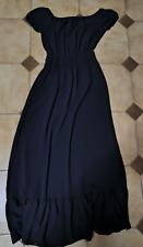 Vestito da donna estivo lungo nero Zuiki taglia S