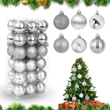 Set Di 36 Palline Di Natale Assortite, Infrangibili, Decorazioni per Albero Di N