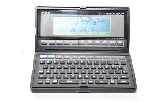 Casio 8000 digital diary - casio, sf-8000